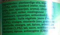 Mayonaise Met Citroen Ingredients