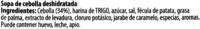 Sopa De Cebolla Deshidratada Ingredients