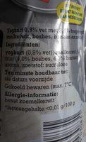 Melkunie Breaker High Protein Bosbes Banaan Yoghurt 0,9% Vet Ingredients