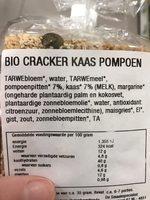 Smaakt Cracker Kaas Pompoen Ingredients
