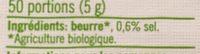 Biologische Roomboter Gezouten Wikkel Ingredients