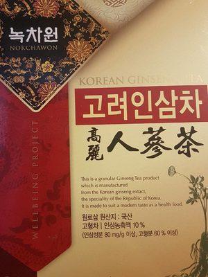 Nokchawon Korean Ginseng Tea
