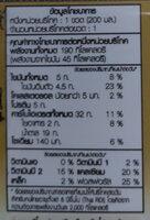 Coffee Flavored Milk Meiji Nutrition Label