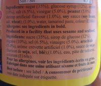 Sauce Pad Thai Ingredients