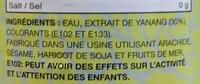 Extrait De Feuilles De Yanang Ingredients