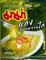Instant Noodles Chicken Green Curry Flavor Report Card