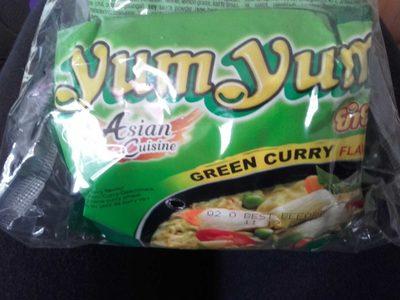 Nouilles Asiatiques Saveur Curry Vert