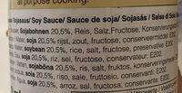 Sauce Soja Sans Gluten Ingredients