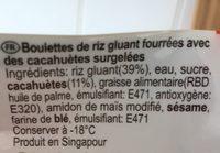 Boulette Cacahute 200G - Surgeles Ingredients
