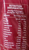 Enriched Softmeal Whole Grain Bread Nutrition Label