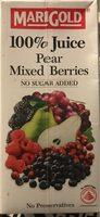 Marigold 100% Pear Mixed Berries Report Card