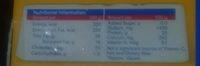 Amul Chees Nutrition Label