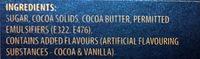 Dark Chocolate Ingredients