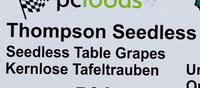 Thompson Seedless Ingredients