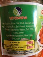 Vinawang Pickled Eggplant With Chilli Ingredients