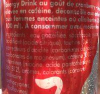 Redbull Red Edition Ingredients