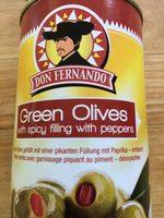 Green Olives Stuffed With Hot Pepper Paste 350g Tin Don Fernando Report Card