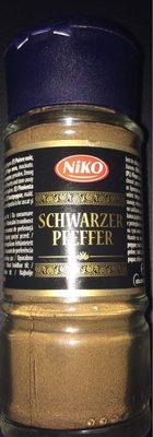 Gewrzstreuer Pfeffer, Gemahlen 33g Niko