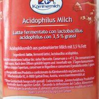 Acidophilus Milxh Ingredients