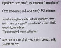 Labooko Chocolate Vintage Ingredients