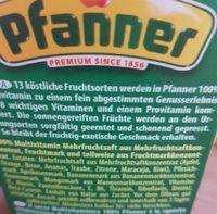 Pur Jus Multivitamin Pfanner Ingredients