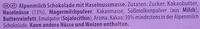Milka Noisette Ingredients