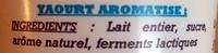 Yaourt Noix De Coco Ingredients