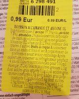 Boisson  L Amande Ingredients