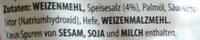 Brezeln Ingredients