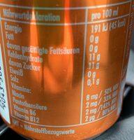 RedBull Winter Edition Spekulatius-Kirsch Ingredients