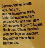 Gouda Ingredients
