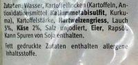 SBudget Kartoffelgnocchi Mit Lauch Und Kse Verfeinert Ingredients
