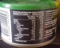 John West Tuna Inferno Nutrition Label