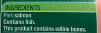 Wild Alaskan Pink Salmon Ingredients