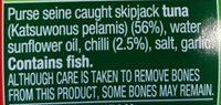 John West Tuna Tempters Chilli Ingredients