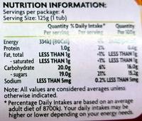 Coles Fruit Salad In Syrup Nutrition Label