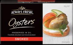 Always Fresh Oysters Preserved In Oil