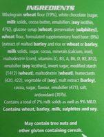 Snack Bars With Milk Ingredients