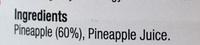 Pineapple Slices In Natural Juice Ingredients