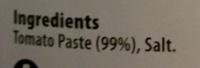 Tomato Paste Ingredients