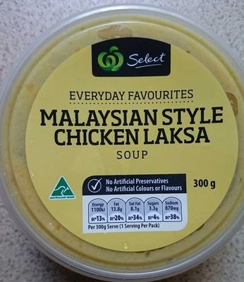 Malaysian Style Chicken Laksa Soup