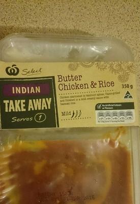 Butter Chicken And Rice