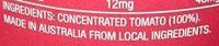 Tomato Paste No Added Salt Ingredients