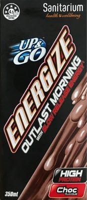 Sanitarium Up &go Energize Choc 350ML