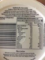 Meadowlea Original Canola Butter Nutrition Label