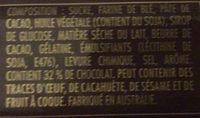 Royals Dark Chocolate Ingredients