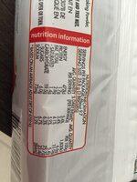 Biscuit Nutrition Label