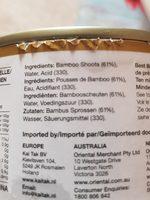 Bamboo Shoots Ingredients