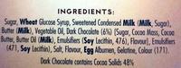 Caramel Snows Ingredients