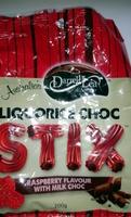 Liquorice Choc Stix Raspberry Flavour With Milk Choc Report Card